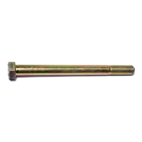 Midwest Fastener Grade 8, 1/2"-20 Hex Head Cap Screw, Zinc Yellow Steel, 6 in L, 10 PK 00898 - main